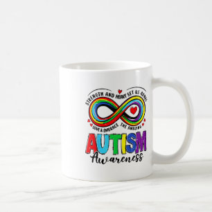 Mug Force De sensibilisation sur l'autisme Et Coeur No