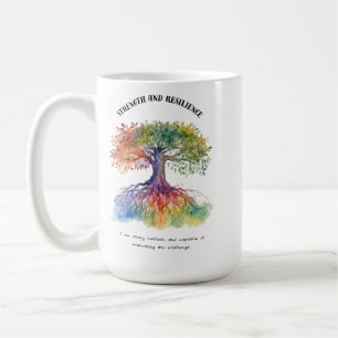 Mug Force et résilience Carte d'affirmation positive