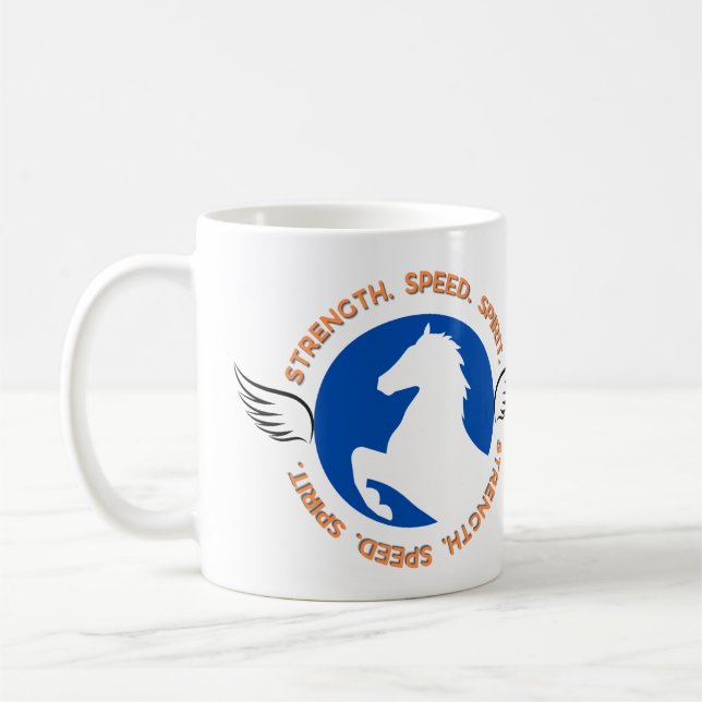 Mug Force Vitesse Esprit - Emblème de puissance du che (Gauche)