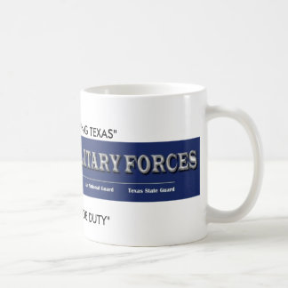 Mug forces militaires du Texas, "TEXANS SERVANT LE