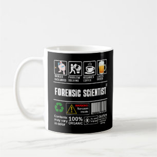 Mug Forensic Scientist Packaging & Handling Étiquette