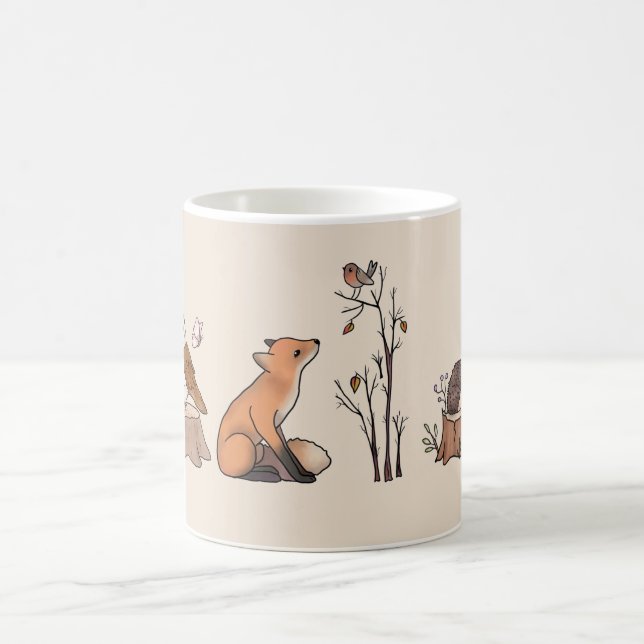 Mug Forêt avec animaux (Centre)
