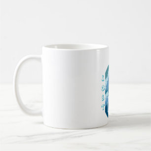 Mug Forêt Bleue de Rêve – Illustration de la Nature Es