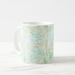 Mug Forêt de bambou dans le brouillard.