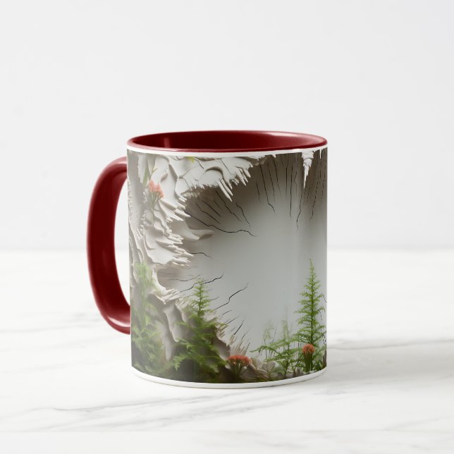 Mug Forêt de champignons enchantée ☕ café en céramique (Devant gauche)