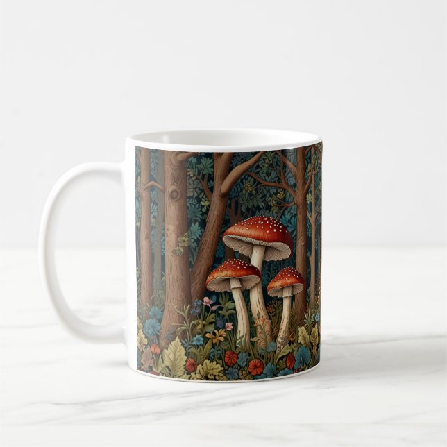 Mug Forêt de champignons rétro (Gauche)