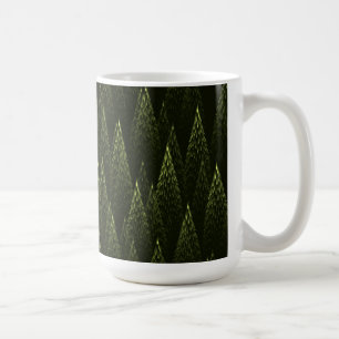 Mug Forêt de conifères fractale