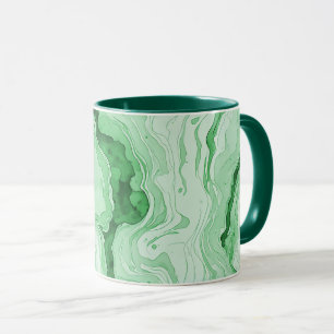 Mug Forêt de Druzy Agate Verte Illusion