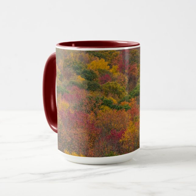 Mug Forêt de feuillus dans le comté de Randolph, Virgi (Devant gauche)