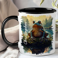 Forêt de la grenouille sur rocher