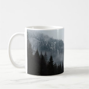 Mug Forêt de montagne Misty : Vue Pittoresque du paysa