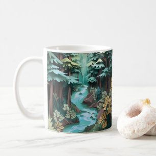 Mug Forêt de rivière imprimée 3D