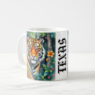 Mug Forêt de tigre sauvage du Texas personnalisé