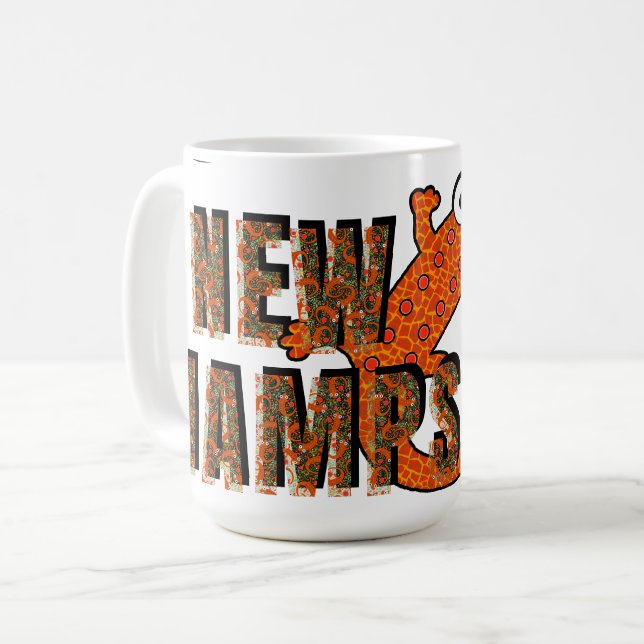 Mug Forêt de triton rouge tacheté, symbole de l'État d (Devant gauche)