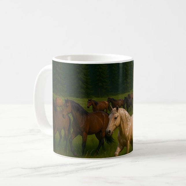 Mug Forêt des chevaux sauvages (Devant gauche)