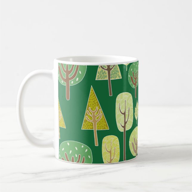 Mug Forêt d'été : Conception inspirée par la nature (Gauche)