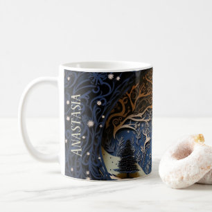 Mug Forêt d'hiver magique nostalgique