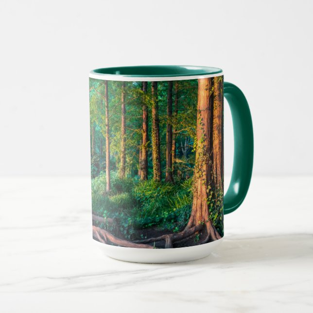 Mug Forêt en été (Devant droit)