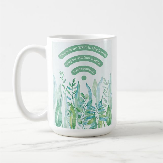 Mug Forêt - feuilles tropicaux plus devis (Gauche)