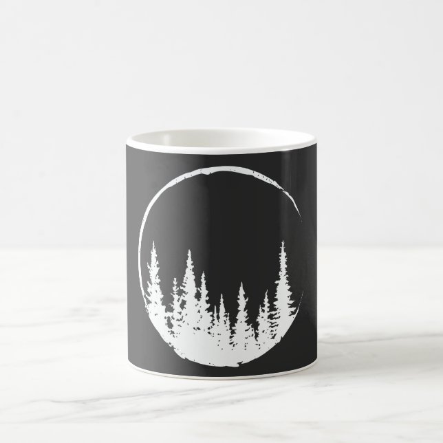 Mug Forêt Florale Arbre Arbre Aimant Forêt Arbre (Centre)