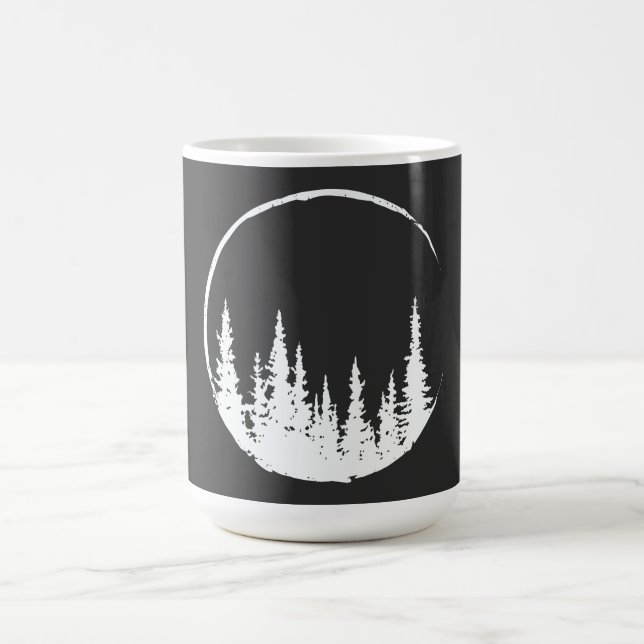 Mug Forêt Florale Arbre Arbre Aimant Forêt Arbre (Centre)