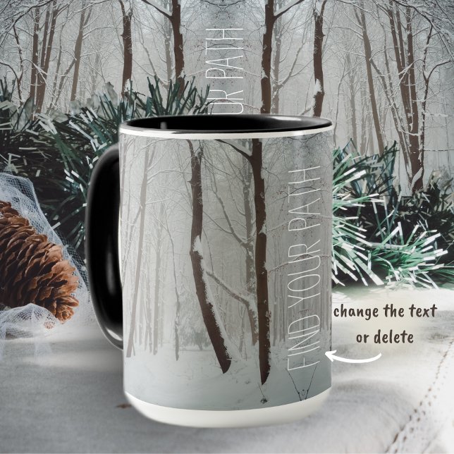 Mug Forêt hivernale agitée (Créateur téléchargé)
