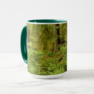 Mug Forêt luxuriante et fougères Parc d'État Ecola,
