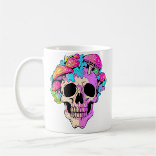 Mug Forêt Magique Champignon Crâne Trippy Edm Dj