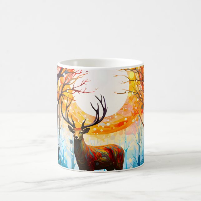 Mug Forêt sauvage contemporaine Cerf (Centre)