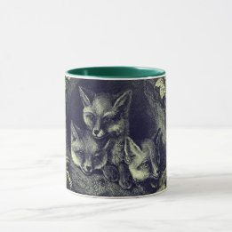 Mug forêt vintage de renard