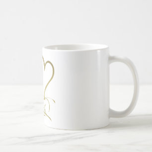 Mug Forever Hearts Gold éditable couleurs arrière - pl