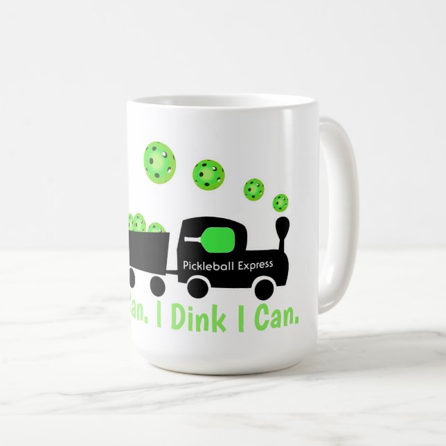 Mug Formation Pickball Je Dink Je Peux Bright Green (Devant droit)