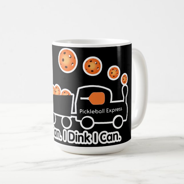 Mug Formation Pickball Je Dink Je Peux Orange Ball (Devant droit)