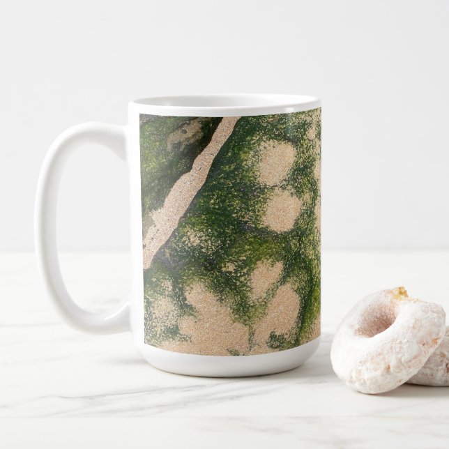 Mug Formation rocheuse de grès avec de la mousse émera (Avec donut)