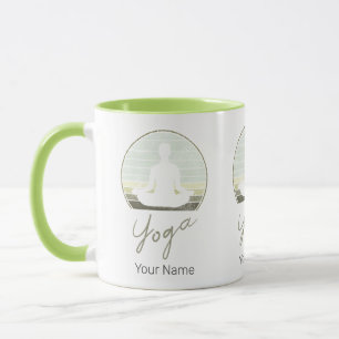 Mug Formation Yoga Conception Vintage Méditation Ou Pi