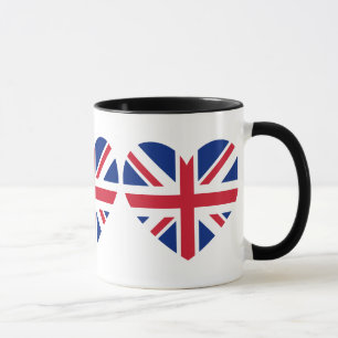 Mug Forme cardiaque Union Jack