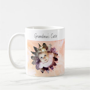 Mug Forme de fleurs personnalisée Photo Aquarelle Past