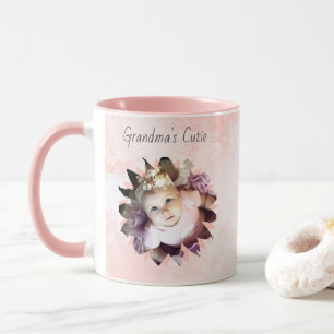 Mug Forme de fleurs personnalisée Photo Aquarelle Past