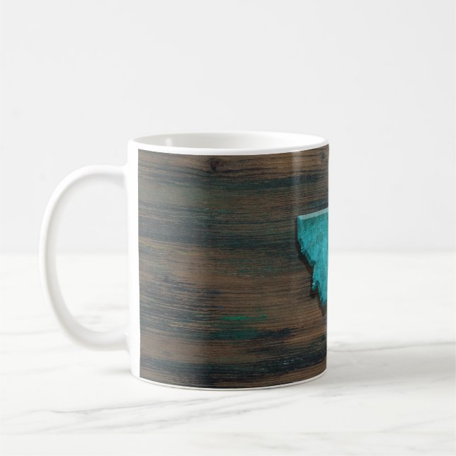 Mug Forme d'état du Montana Turquoise (Gauche)