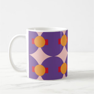 Mug Forme géométrique design motif rétro abstrait vint