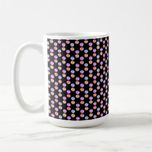 Mug Forme géométrique multicolore Abstraite sur noir