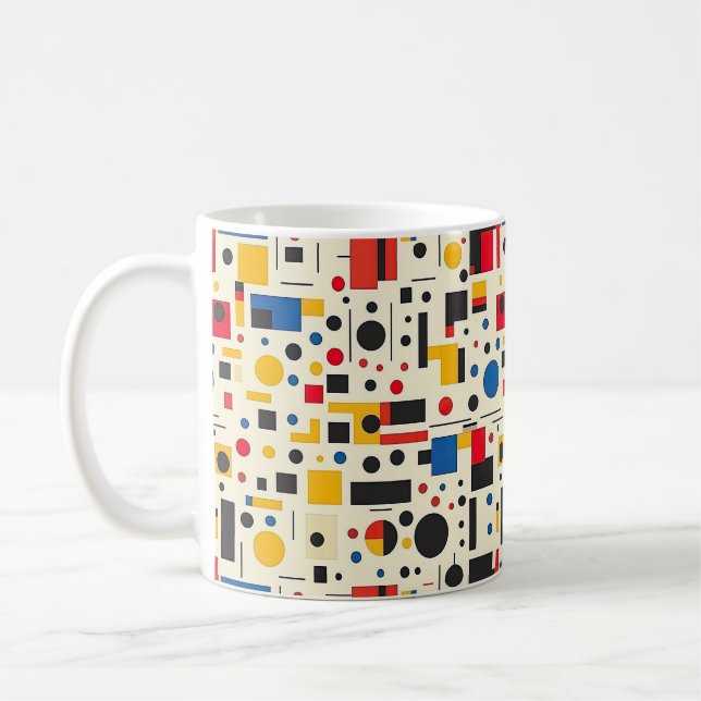 Mug Forme Intelligence, belle, bauhaus, coloré (Gauche)