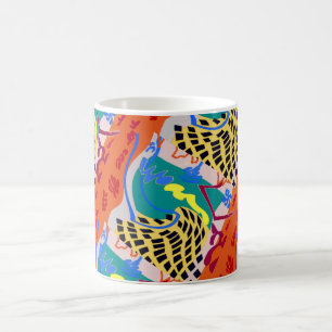 Mug Formes Abstraites, ajouter du texte,