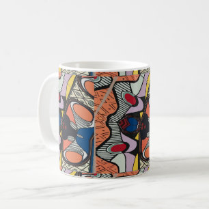 Mug Formes Abstraites, style Matisse, ajouter du texte