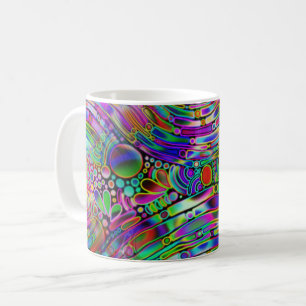 Mug Formes abstraites très colorées art 1