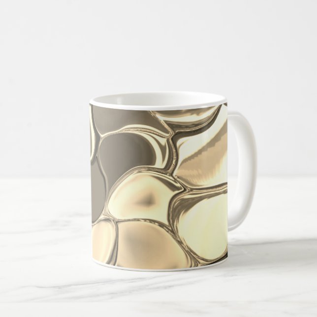 Mug Formes arrondies en bronze ou beige, brillantes (Devant droit)