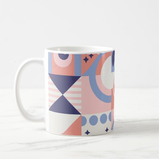 Mug Formes carrés : Mosaïque Abstraite géométrique (Gauche)