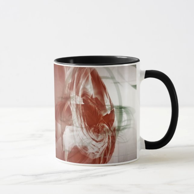 Mug Formes circulaires sur le fond léger (Droite)