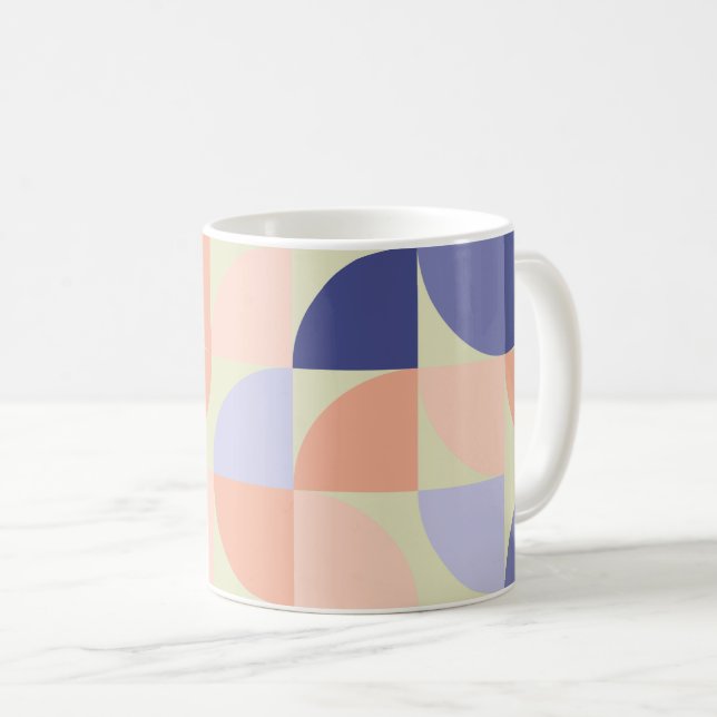 Mug Formes de conception graphique géométrique | Viole (Devant droit)