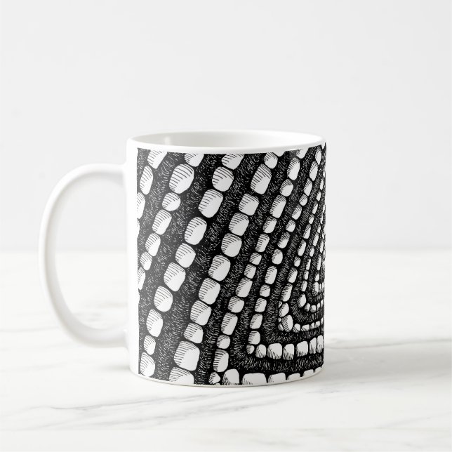 Mug Formes de stylo et d'encre de triangle abstrait dé (Gauche)